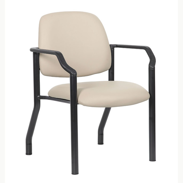 Heavy Duty Antimicrobial Guest Chair w/ Optional Arms, Beige Heavy Duty Antimicrobial Guest Chair w/ Optional Arms, Beige