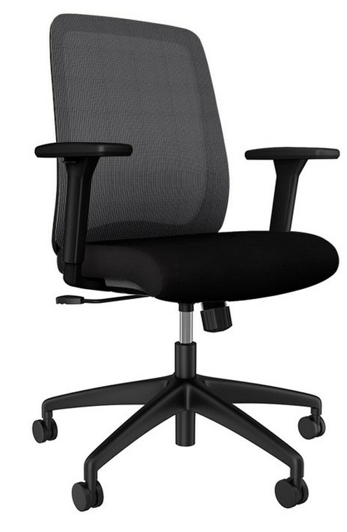 AIS Bolton Mesh Mid Back Quickship, 3/4 Front View AIS Bolton Mesh Mid Back Quickship, 3/4 Front View